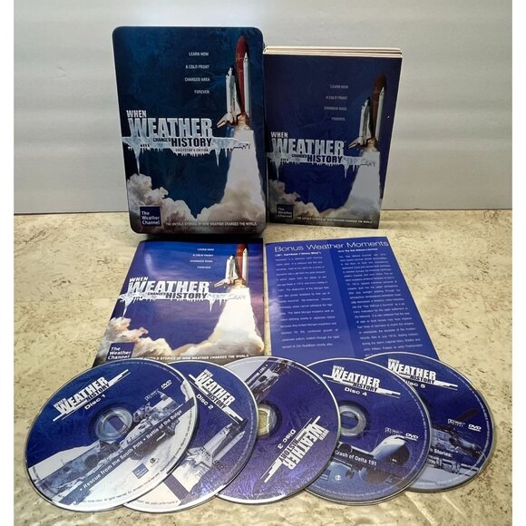 The Weather Channel When Weather Changed History 5 DVD Box Set Tin Box 2009 - Picture 10 of 10